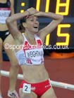 Laura Weightman (England) celebrates finishing 2nd in the 1500 metres, 2014 Commonwealth Games, Glasgow. Photo: David T. Hewitson/Sports for All Pics
